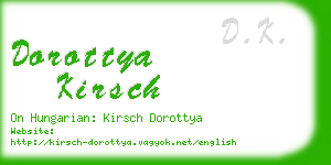 dorottya kirsch business card